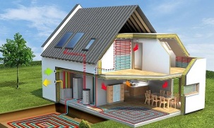 Energy-saving passive house